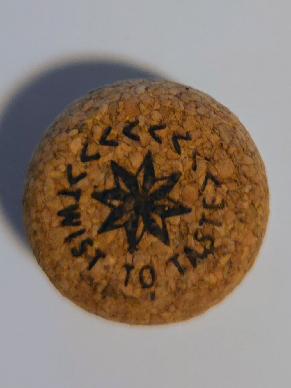 Brand New Hand Crafted Magnet Created from Champagne Cork Featuring a Star